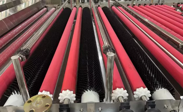 Washing & Drying Section of Glass Washing Machine