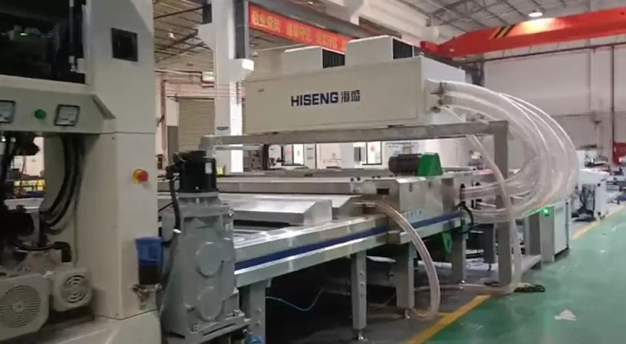 HISENG Glass Straight Line Double Edging Machine SCT Straight Line Type Video
