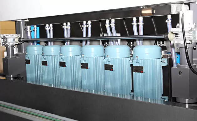 Specialized Motor Design of Double Round Glass Straight Line Edging Machine