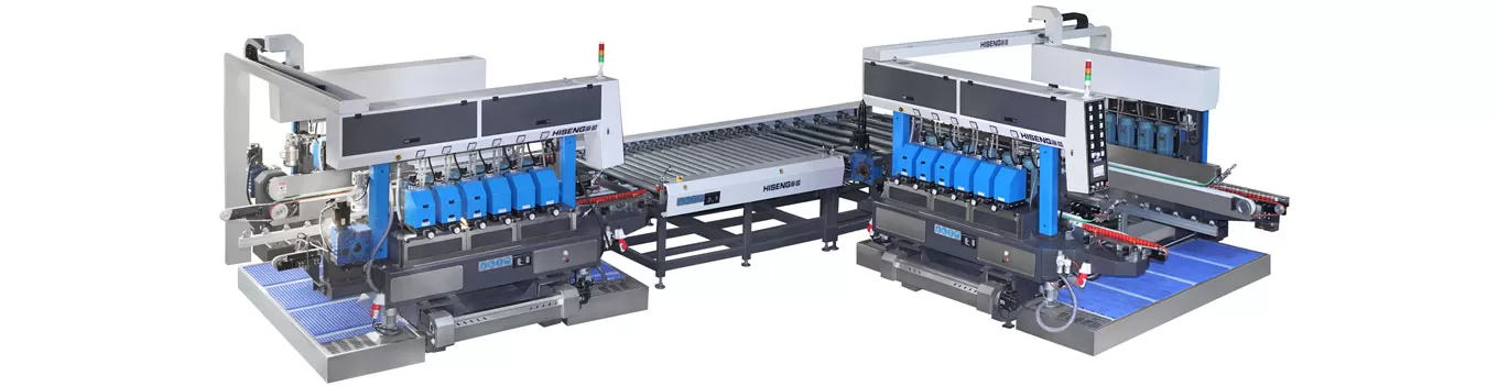 Glass Straight Line Double Round Edging Machine